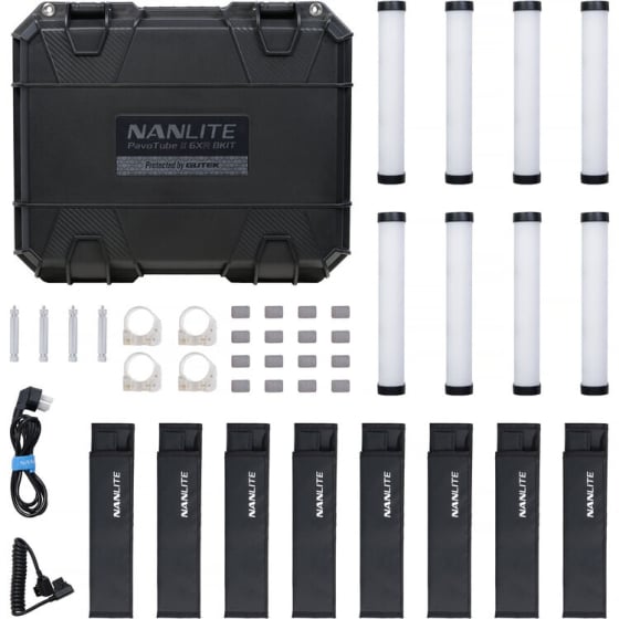 Nanlite PavoTube II 6XR LED Tube Light w/CRMX (8 Light Kit)