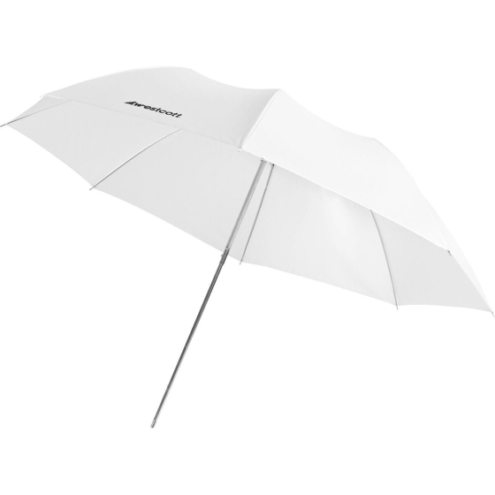 WESTCOTT 43" Optical White Satin Collapsible Umbrella