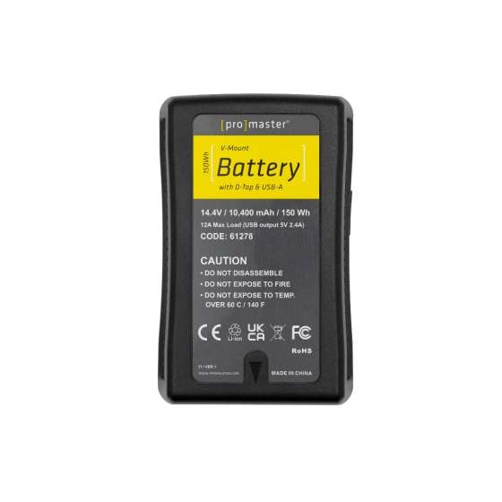 ProMaster Compact V-Mount Battery Kit 150Wh w/ D-Tap & USB-A