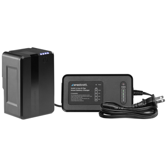 Westcott MV95 Mini V-Mount 14.8V Li-Ion Battery (95Wh) + Charger Kit
