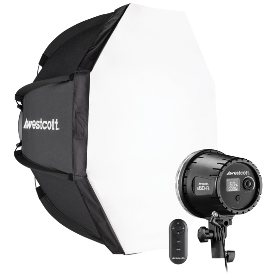WESTCOTT U60-B Bi-Color LED 1-Light Softbox Kit (60W)