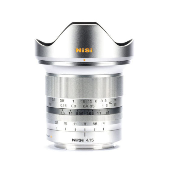 NISI 15mm f/4 Sunstar Super Wide Angle ASPH X Mount Lens -Silver