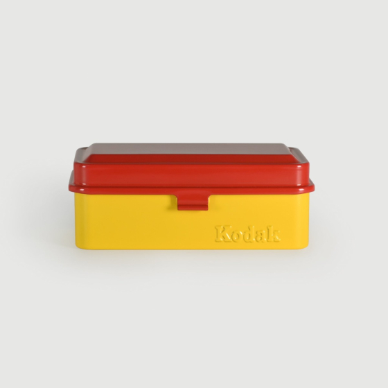 RETO Kodak Film Case - 120/135 Steel Film Case,Red Lid,Yellow Body