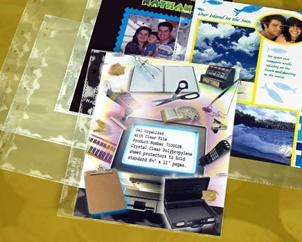 CLEARFILE Print Pages 25 pack Holds 2 8.5"x11"