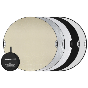 WESTCOTT Illuminator QuickGrip 5-in-1 Reflector (50")