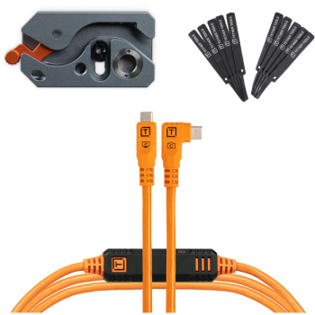 Tethertools LeverLock Plus & Cable Kit (15' Org. , C to Right Angle C)