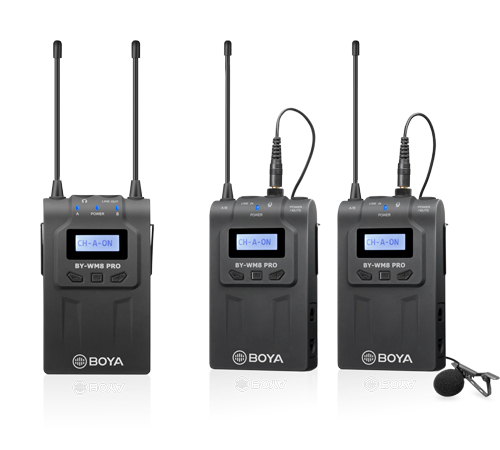 BOYA UHF Dual Channel Wireless Microphone Kit