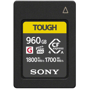 Sony TOUGH 960GB CFexpress Type A Memory Card (1800mb/s, 1700mb/s)
