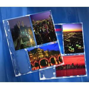 CLEARFILE Print Pages 100 pack Holds 6   4"x6"