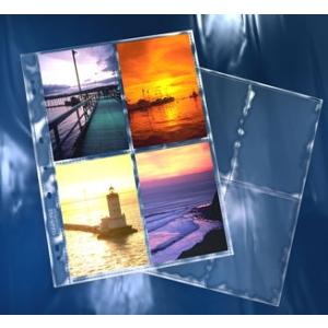 CLEARFILE Print Pages 100 pack Holds 8   4"x6"