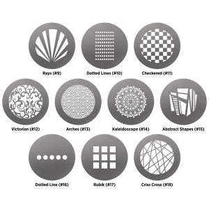 F.J. Westcott Optical Spot by Lindsay Adler Gobo Pack 1 Patterns