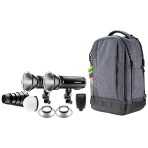 WESTCOTT FJ200 Stobe 2-Light Backpack Kit with FJ-X3 S