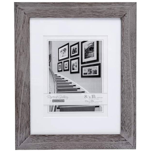MALDEN Manhattan Gray Matted 11"x14" frame w/ 8"x10" opening