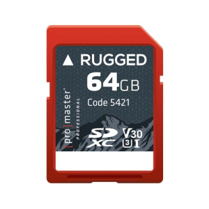 ProMaster SDXC 64gb UHS-1 V30 Rugged Memory Card