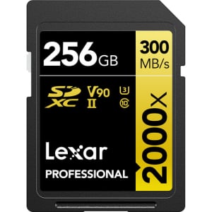 LEXAR PRO 2000X UHS-II SDHC/SDXC Memory Card - 256GB