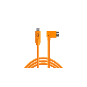 TETHERTOOLS TetherPro 15' ORG USB-C to 3.0 Micro-B Right Angle