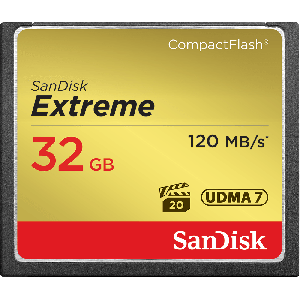 SANDISK 32gb Extreme CF Read 120mbps   Write 60mbps  UDMA7