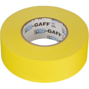 PRO TAPES Yellow 2"x55 yds Pro Gaffer Tape