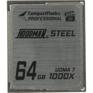 HOODMAN RAW 1000x 64gb Compact Flash memory card