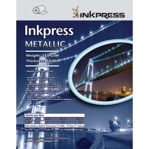 INKPRESS Metallic Glossy Paper 17"x100' roll           255gsm