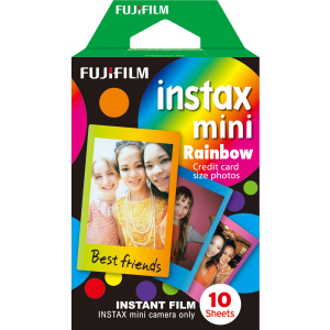 Fuji Instax Mini Rainbow Instant Film  Single Pack  10 shots