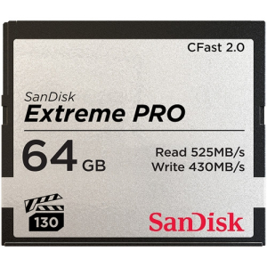 SANDISK 64GB Extreme PRO CFast 2.0 Memory Card