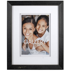 MALDEN Home Space Matted Wood 5"x7" Wall Frame (Black)