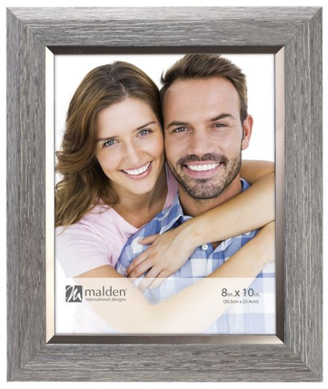 MALDEN 8x10 Gray with Pewter Inner