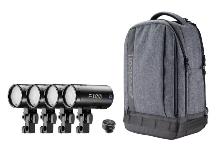 Westcott FJ100 4-Light Strobe Kit with FJ-T1 S Sony Wireless Trigger
