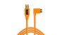 TETHERTOOLS TetherPro USB 3.0 male to Micro B 5 pin rt angle 15' org
