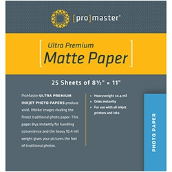 PhotoImage Matte Paper 8.5"x11" 25 Sheets
