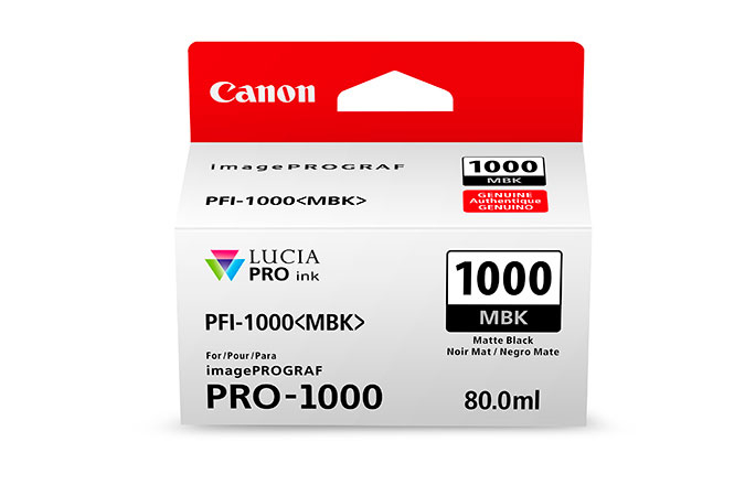 CANON PFI1000MBK Matte Black Ink Tank for PRO1000 Printer