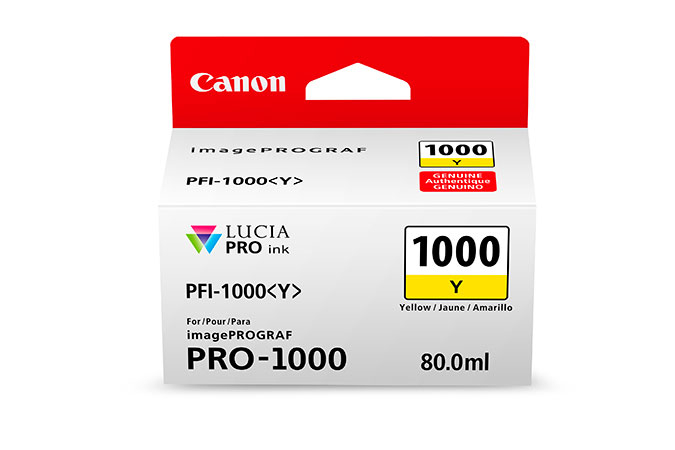 CANON PFI1000Y Yellow Ink Tank for PRO1000 Printer