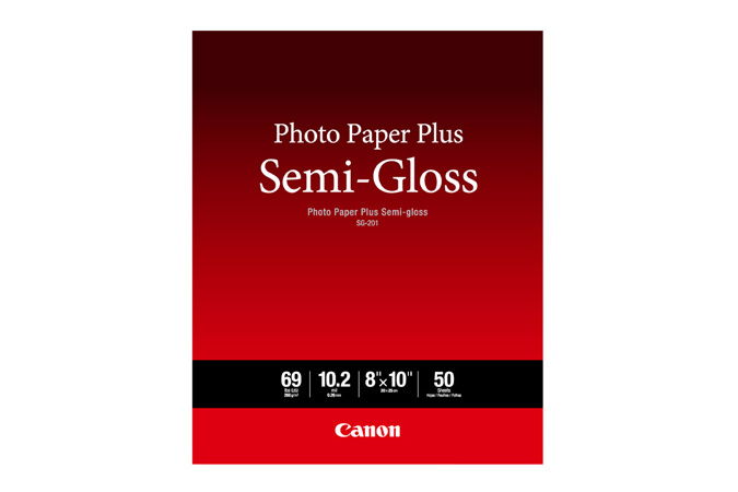 CANON Photo Paper Plus Semi gloss 8"x10" 50 sheets