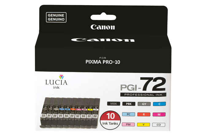 Dodd Camera - Canon Pixma PRO 10 pigment ink PGI72 10 Color Ink 