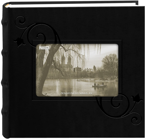 PIONEER DA200EFBK Embossed Leatherette 4"x6" Black Floral