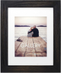 MALDEN Distressed Black Matted Wood 11"X14" Frame w/ 8"X10" Opening