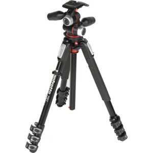 MANFROTTO MK190XPRO4-3W Aluminum Tripod w/ 3-Way Pan/Tilt Head**