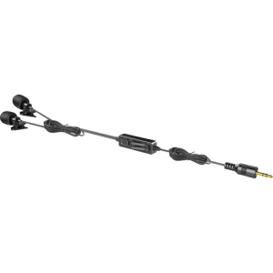 SARAMONIC Lavalier Microphone with 2 Microphone Capsules & Mic Clips