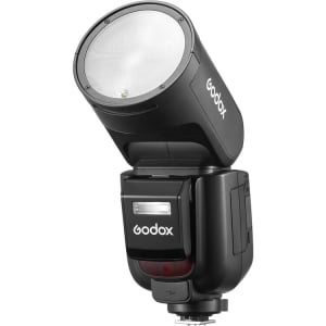 Godox V1Pro Round Head Camera Flash for Nikon (Red Ring)