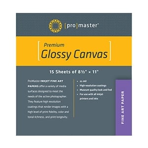 PhotoImage Artiste Canvas 8.5"x11" 15 Sheets