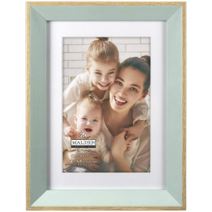 MALDEN Fashion Woods Beveled Edge Aqua 4"x6" Frame