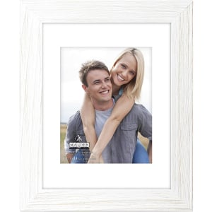 MALDEN Manhattan Distressed White 11"X14" Frame w/ 8"X10" Opening