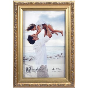 MALDEN Dimensional Bezel Gold 4"x6" Frame