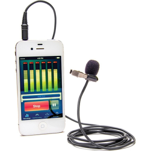 AZDEN Condenser Lav Mic w/ TRRS 3.5mm mini plug for smartphones