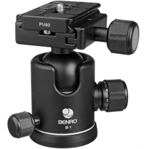 BENRO B1 Triple Action Ballhead with PU60 Plate
