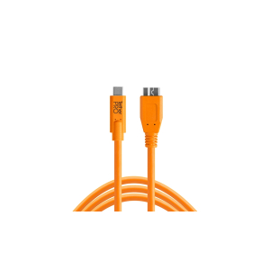 TETHERTOOLS TetherPro USB-C to 3.0 Micro-B 15' ORG