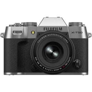 Fujifilm X-T50 Body,Silver w/ 16-50 f/2.8-4.8 R LM WR Lens Kit (Japan)