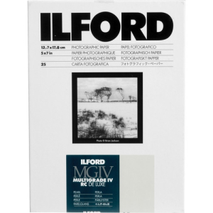 ILFORD MULTIGRADE V RC Deluxe Paper Pearl, 5x7, 25 Sheets