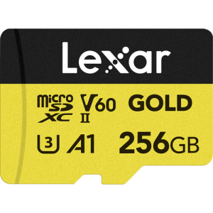 LEXAR Professional GOLD microSDXC Memory Card - 256GB
